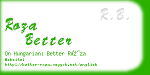 roza better business card